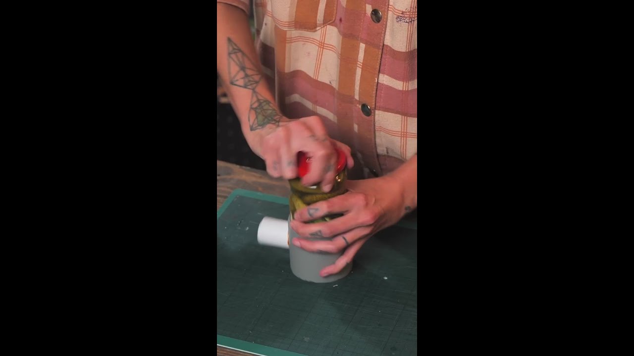 This jar of cucumbers meets a PVA pipe – The result? WOW!