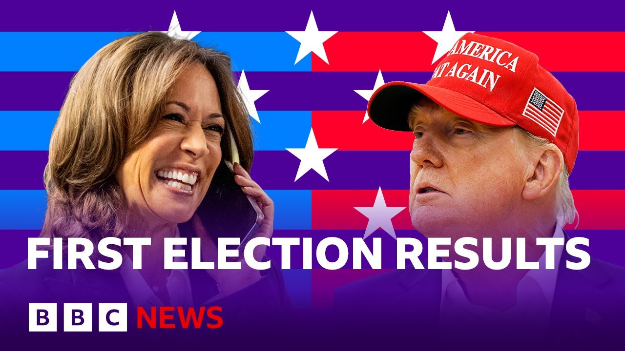 US Election: First polls close as Trump and Harris pick up early wins | BBC News