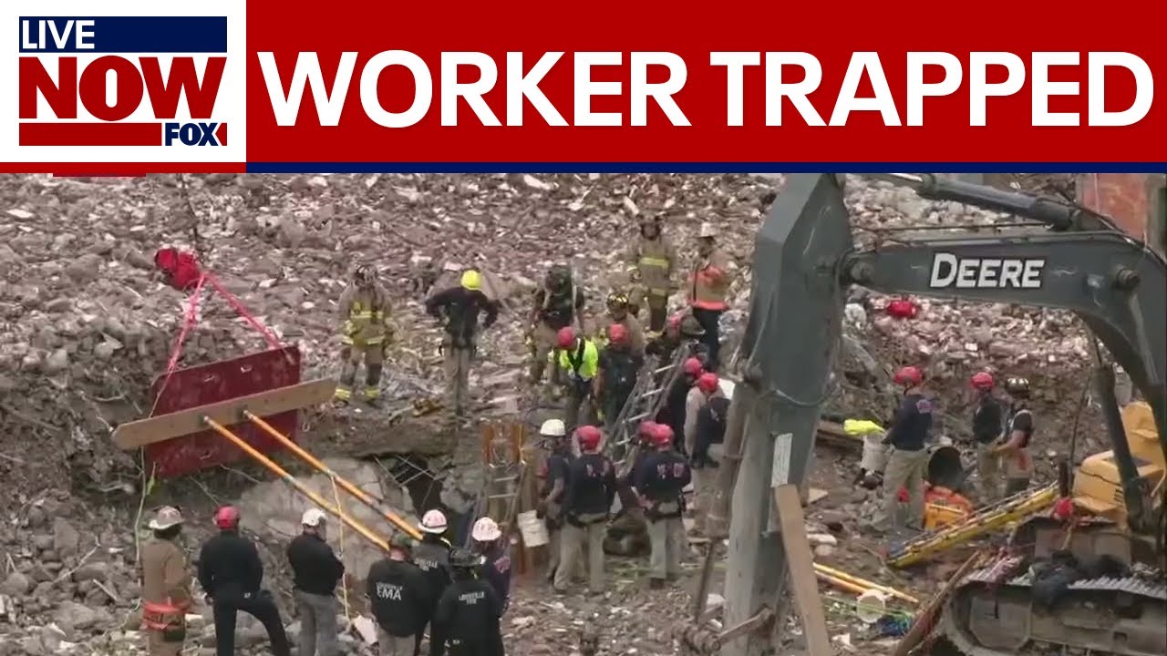 Worker trapped under rubble at Louisville construction site | LiveNOW from FOX