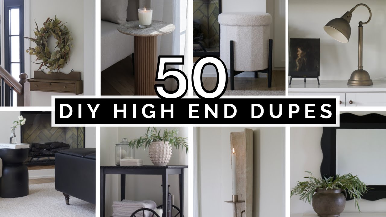 50 DIY HIGH END HOME DECOR THRIFTED DUPES