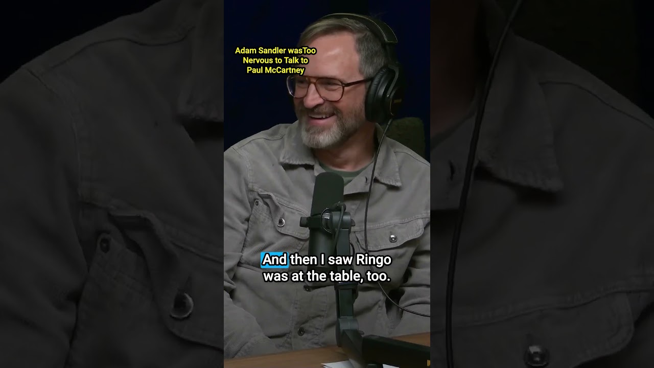 Adam Sandler was nervous to meet Paul McCartney #conanobrien #conaf #conan #adamsandler