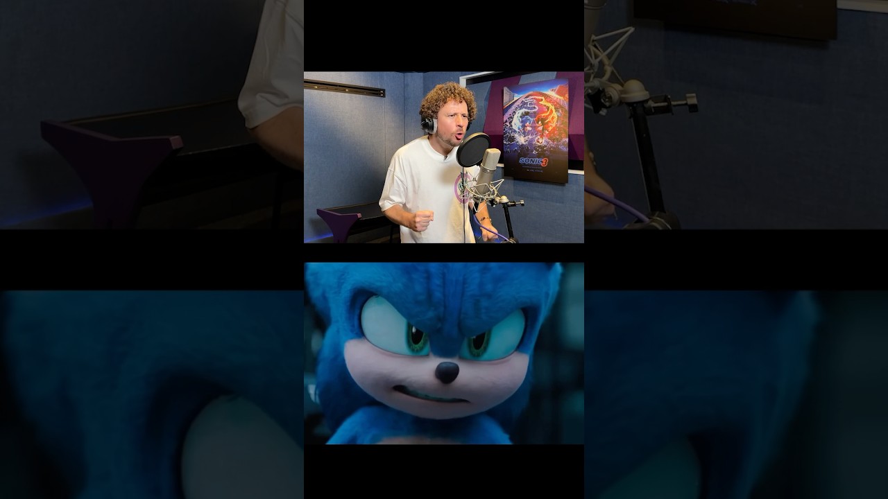 Así se grabó la voz de Sonic para Sonic 3 🦔🎥🍿🎙️