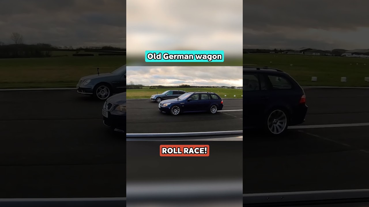 BMW M5 V10 vs V8 AMG E55 vs V10 Audi RS6