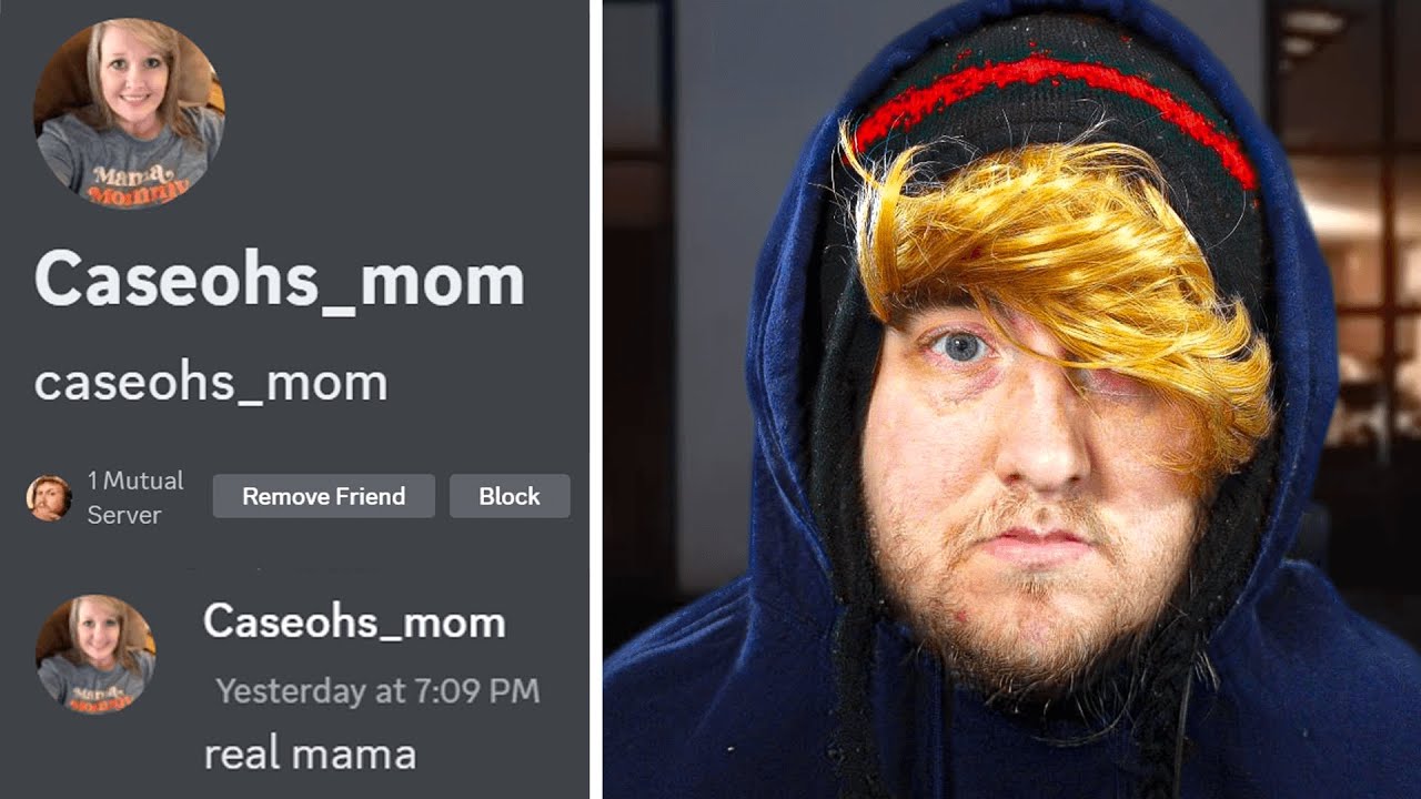 CaseOh’s Mom Messaged Me…