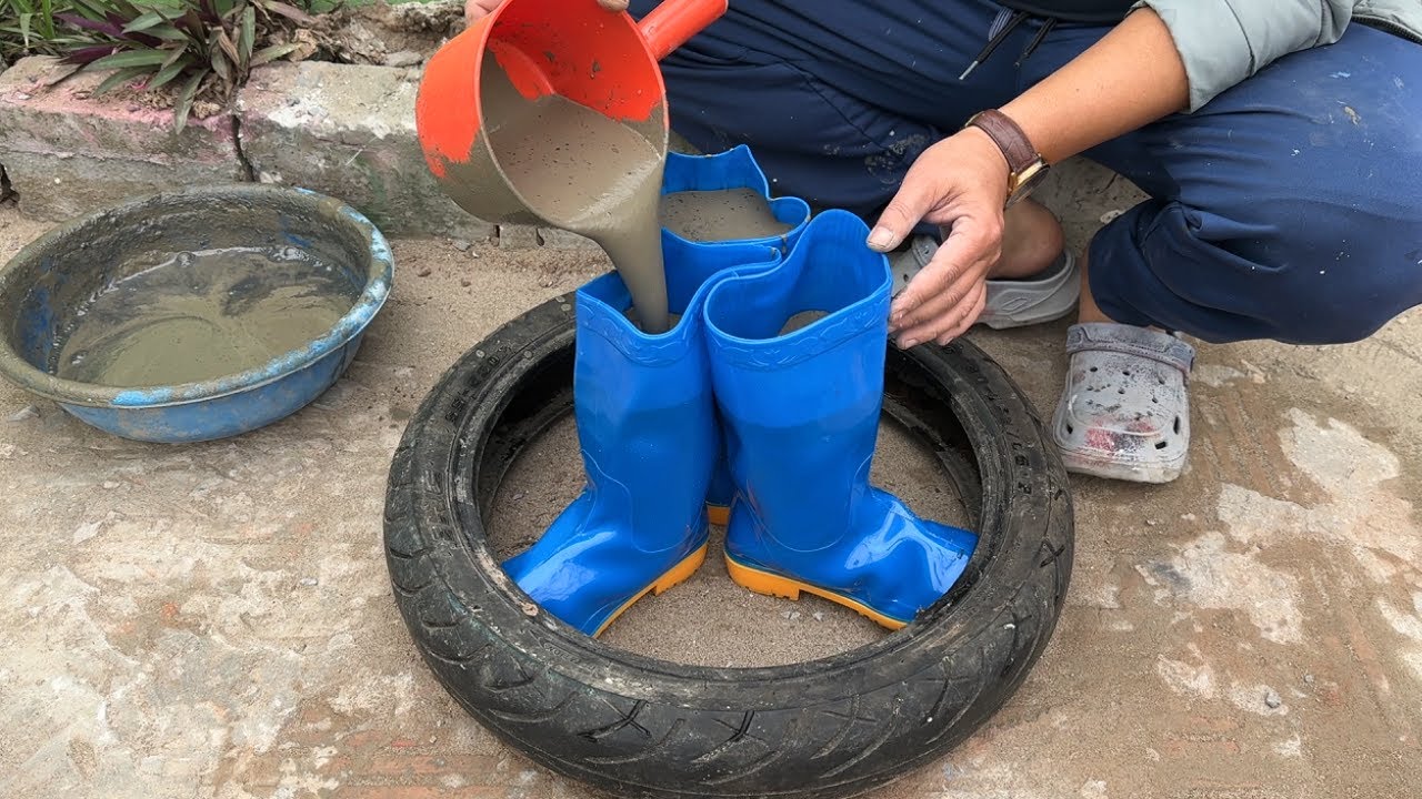 Cement ideas that so Easy – DIY simple Coffee table, Flower pots at home