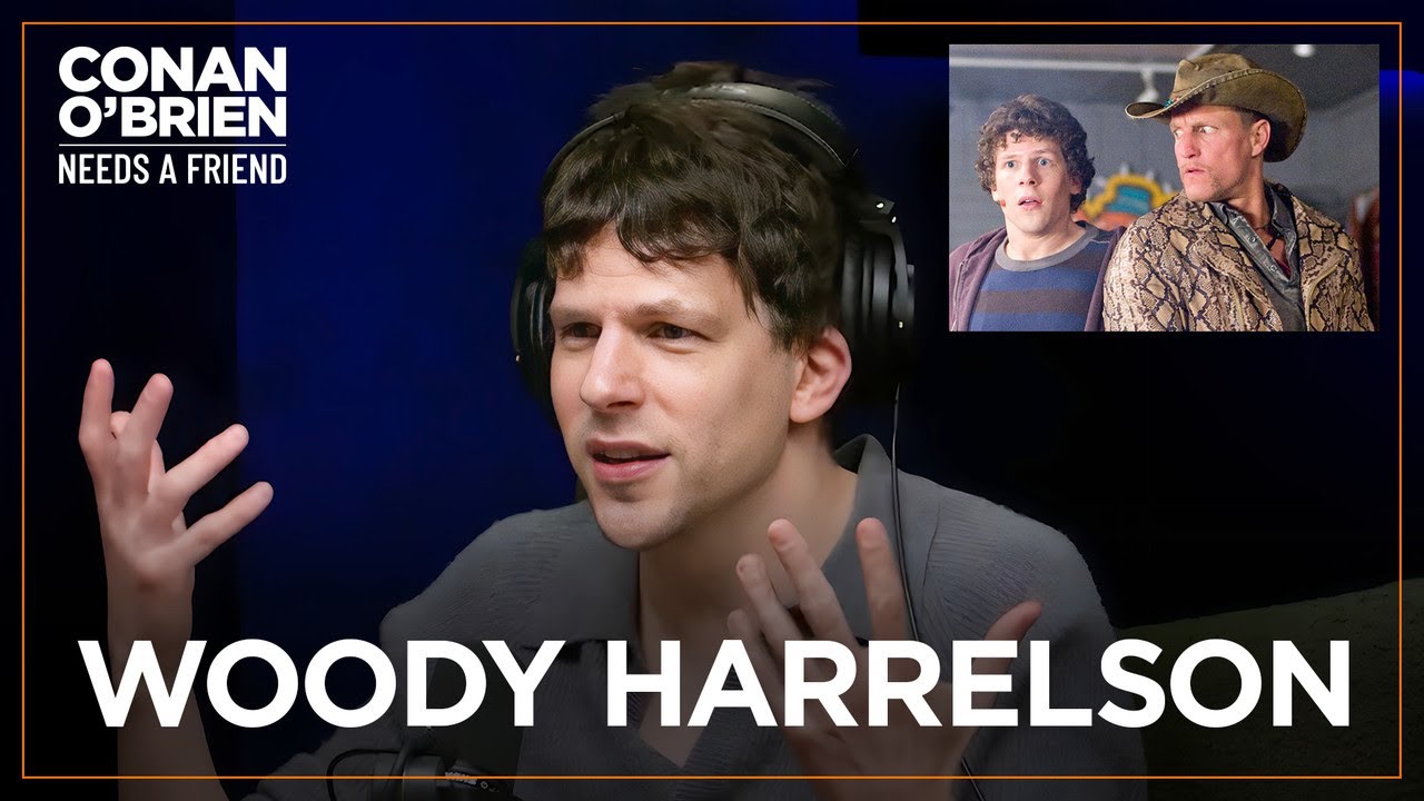 Conan Needs Jesse Eisenberg’s Help To Understand Woody Harrelson | Conan O’Brien Needs A Friend