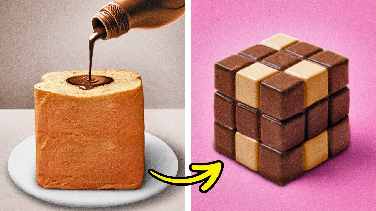 CUBE CHOCOLATE CAKE 🍫🎂 SIMPLE & DELICIOUS DESSERTS IN MINUTES! ⏰