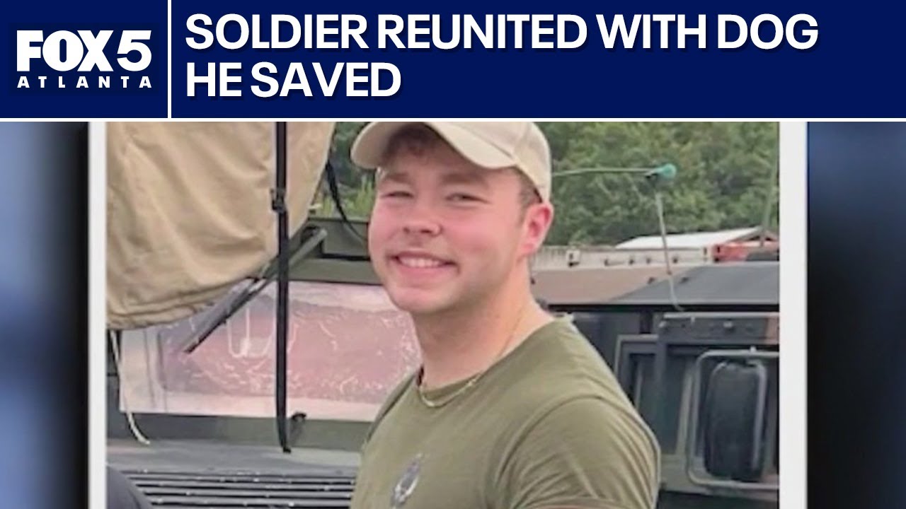 Dog rescued by soldier now reunited in Georgia | FOX 5 News