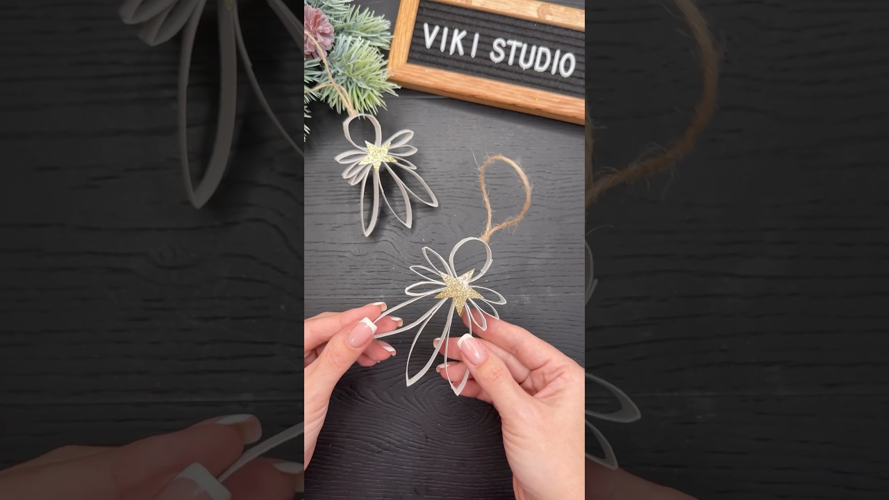 Easy Recycling Craft Idea Christmas Paper Decoration DIY Paper Angel