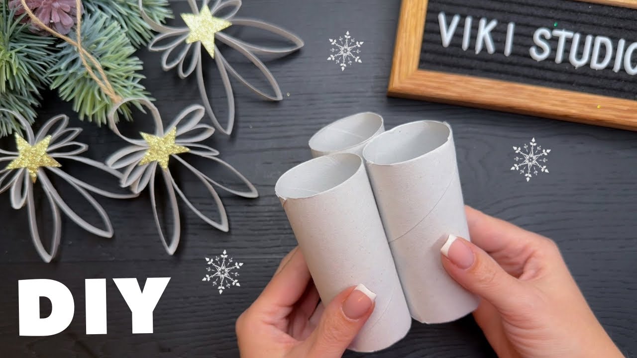 Easy Recycling Craft Idea Christmas Paper Decoration DIY Paper Angel