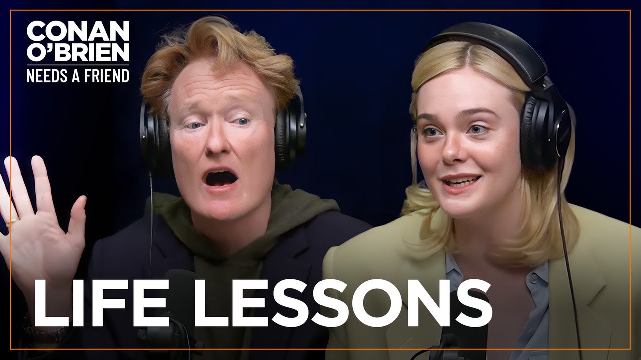 Elle Fanning Learned Manners From Kirsten Dunst & Nicole Kidman | Conan O’Brien Needs A Friend