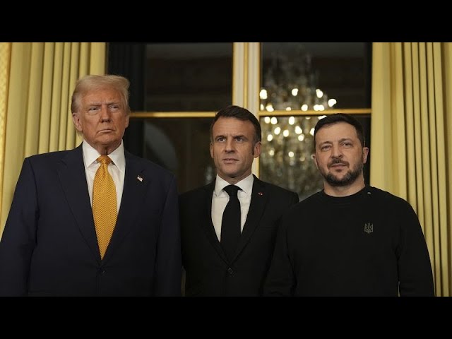 Emmanuel Macron welcomes Trump and Zelenskyy for a meeting ahead of Notre Dame’s reopening