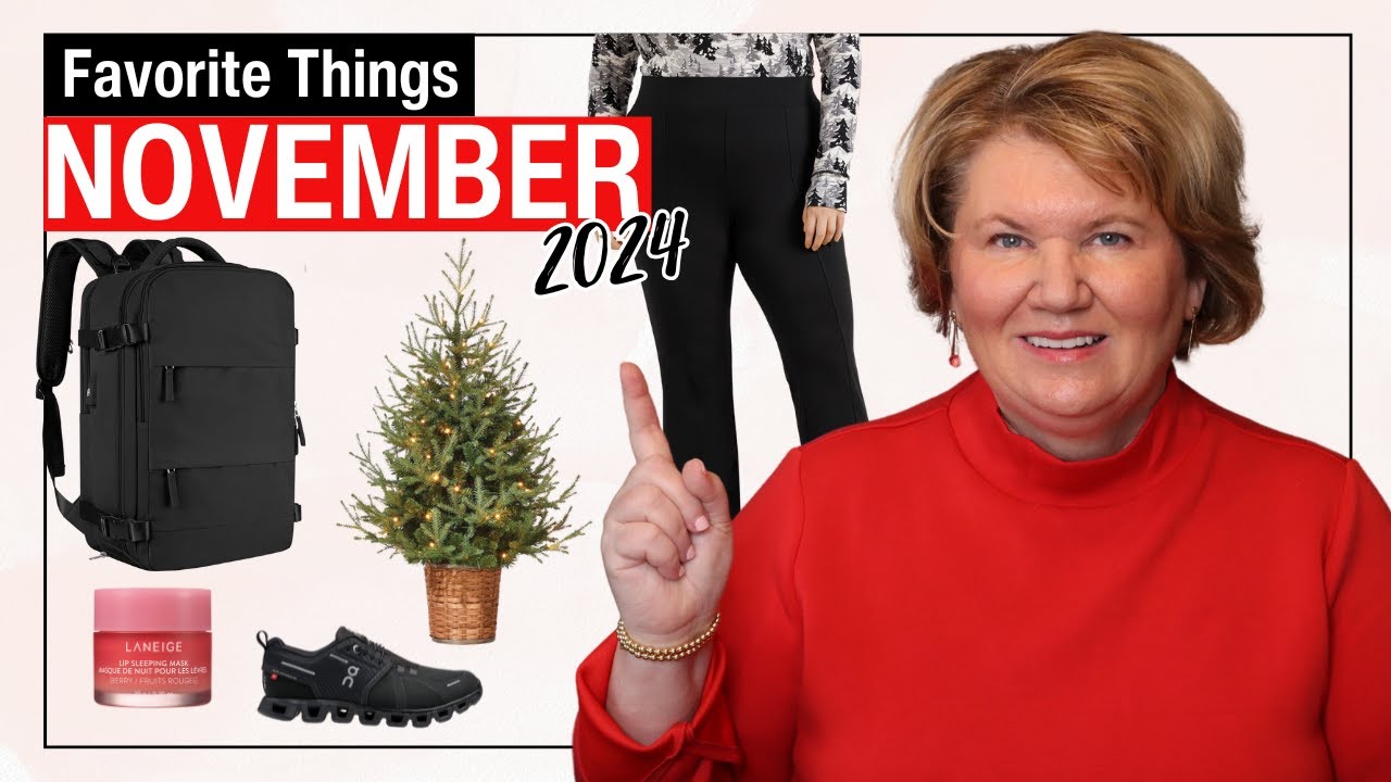 Favorite Things November 2024: Waterproof Shoes, Spanx, Travel Items, Fashion & Beauty Over 50