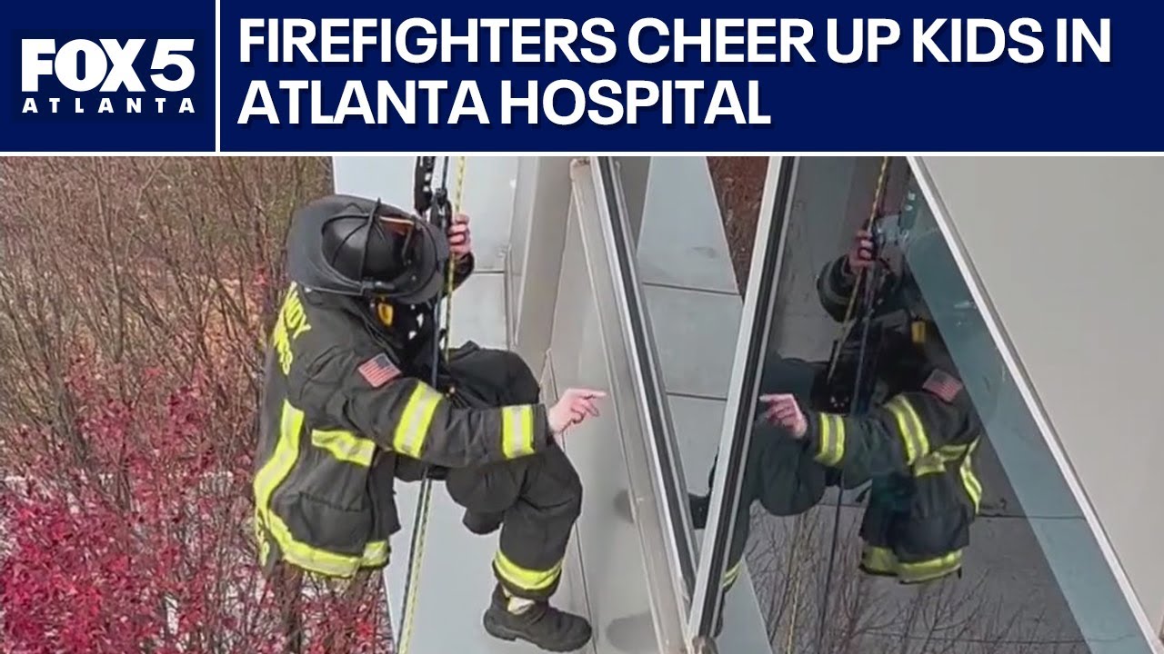 Firefighters greet children at hospital | FOX 5 News