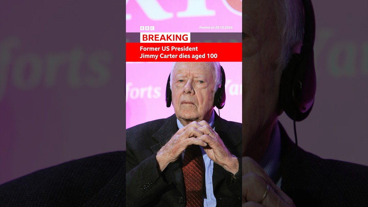 Former US President Jimmy Carter dies aged 100. #JimmyCarter #BBCNews