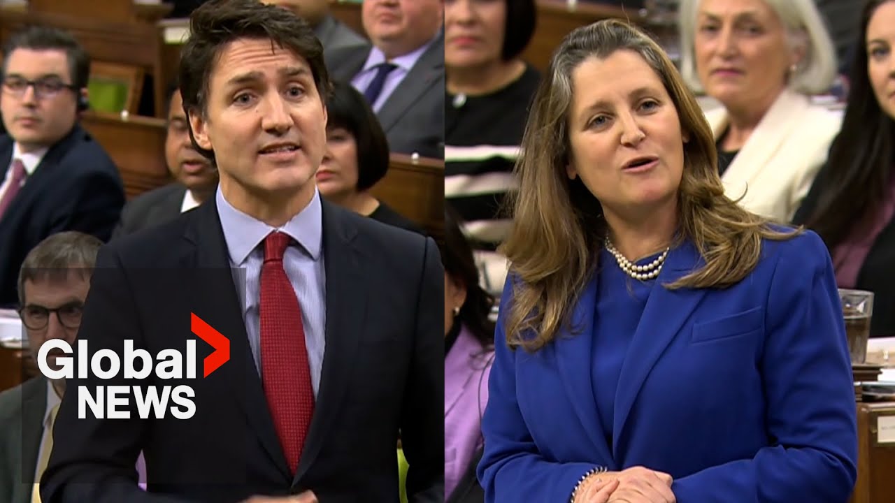 Freeland denies claims she’s at odds with Trudeau over GST holiday: “We are united”
