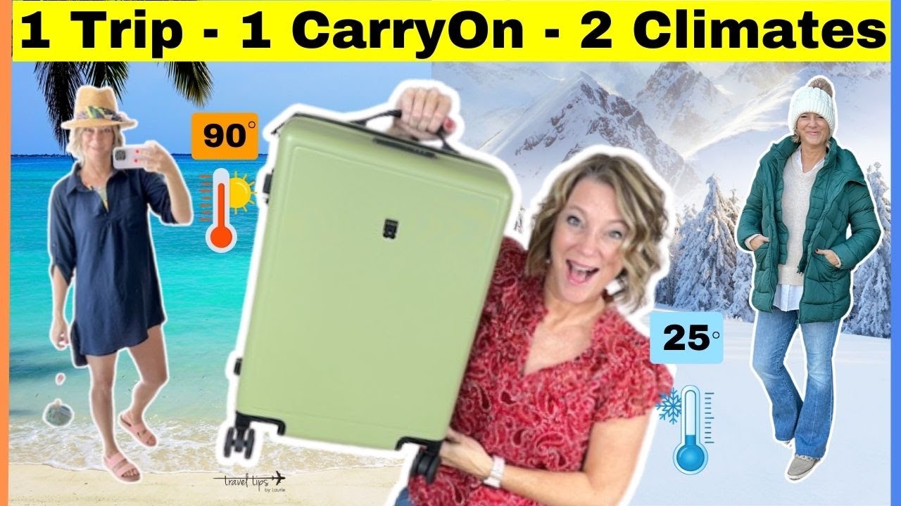 Genius CarryOn Packing Methods for Two Extreme Climates in One Trip!