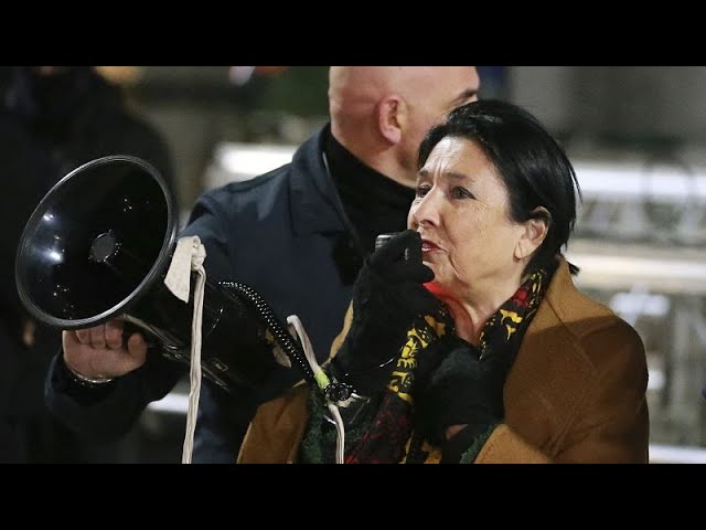 Georgia’s president slams her successor’s appointment as ‘a mockery of democracy’