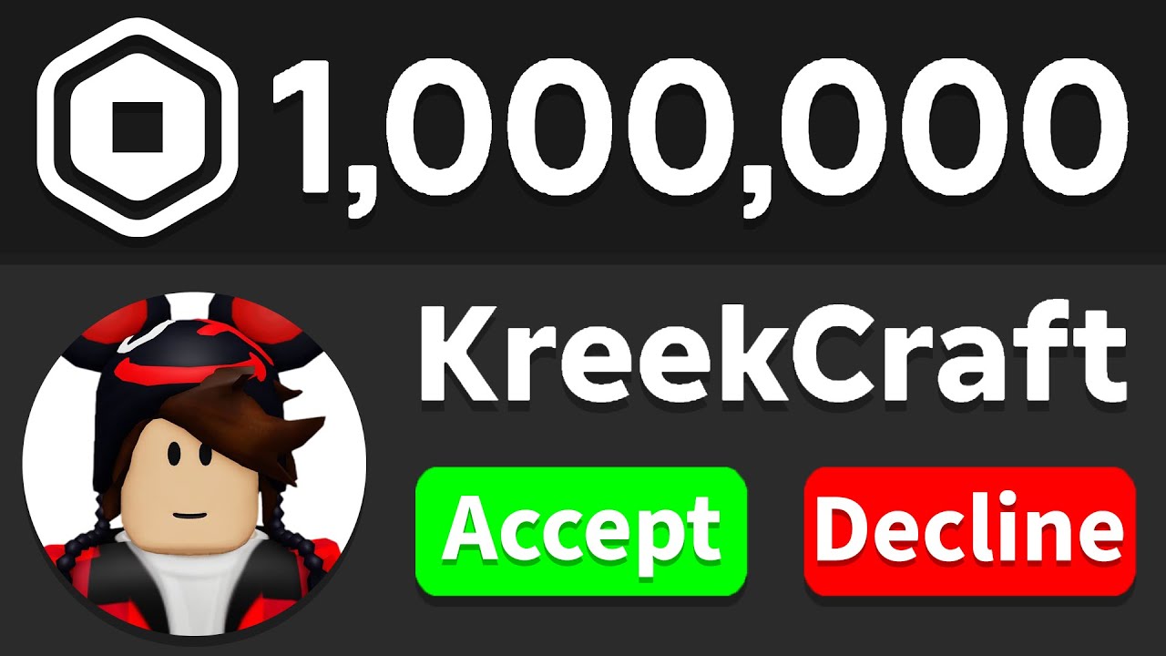 GIVING VIEWERS 1 MILLION ROBUX