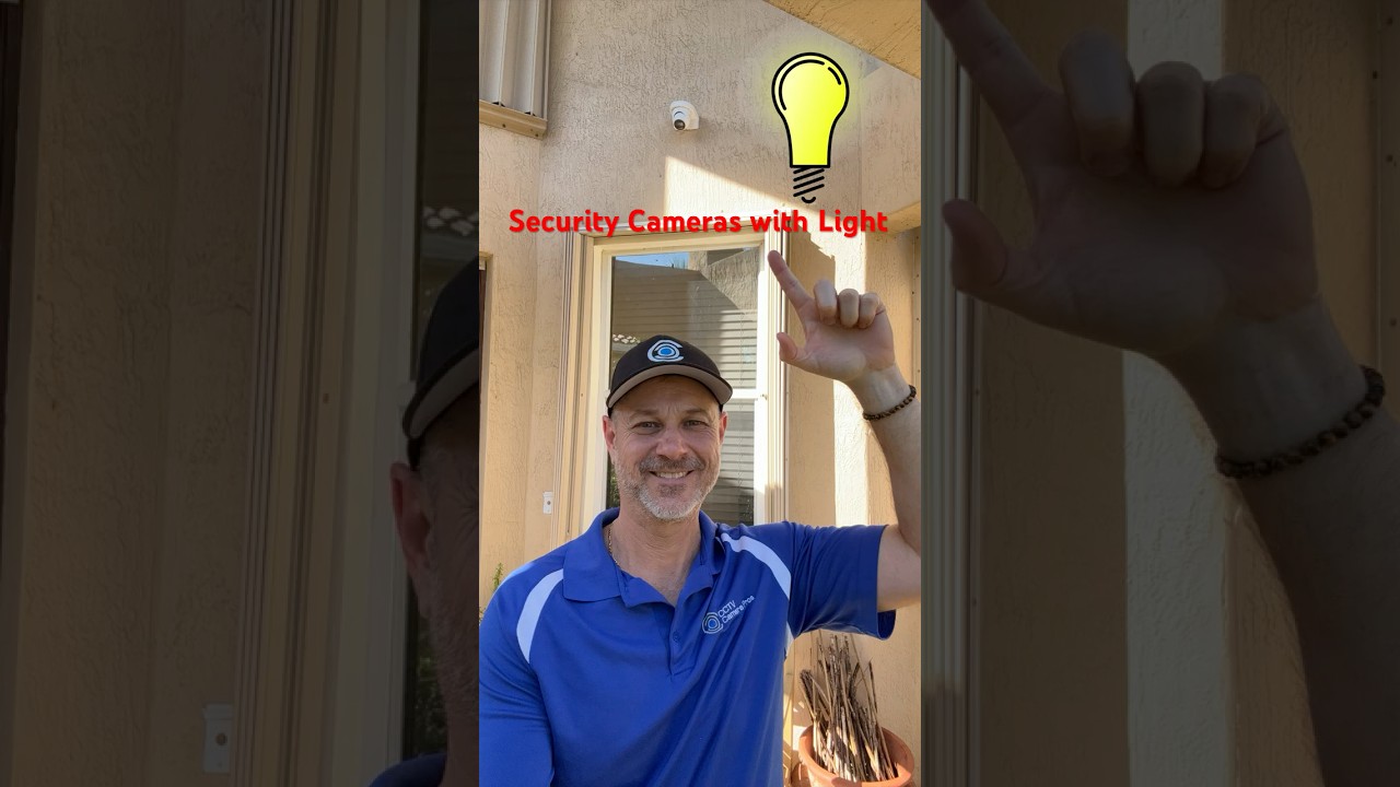 Home Security Tip: Install Security Cameras with Light  #securitycamerasystem #homesecurity
