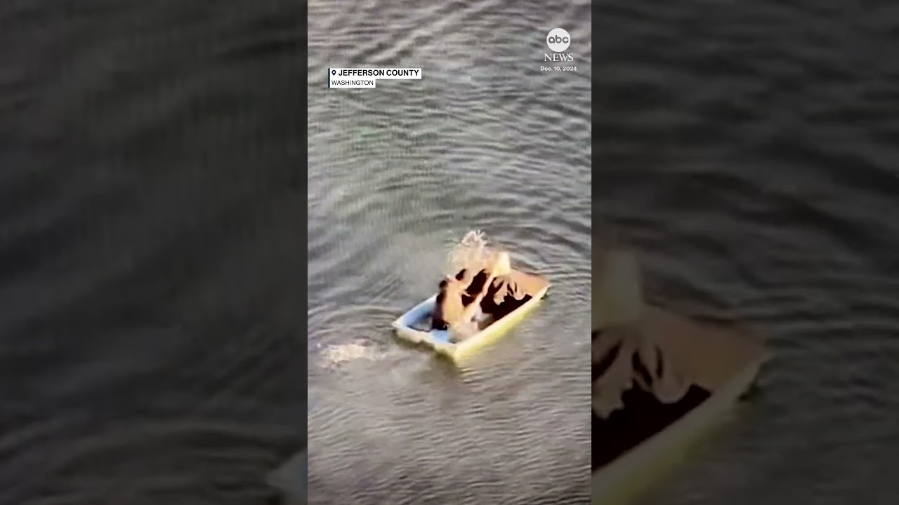 Jewelry thieves attempt to flee in sinking rowboat