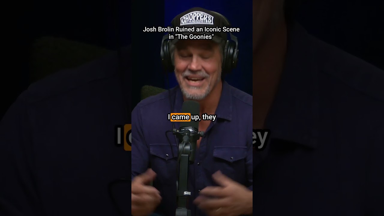 Josh Brolin almost ruined a scene in The Goonies.  #conan #podcast #conanobrien #conaf