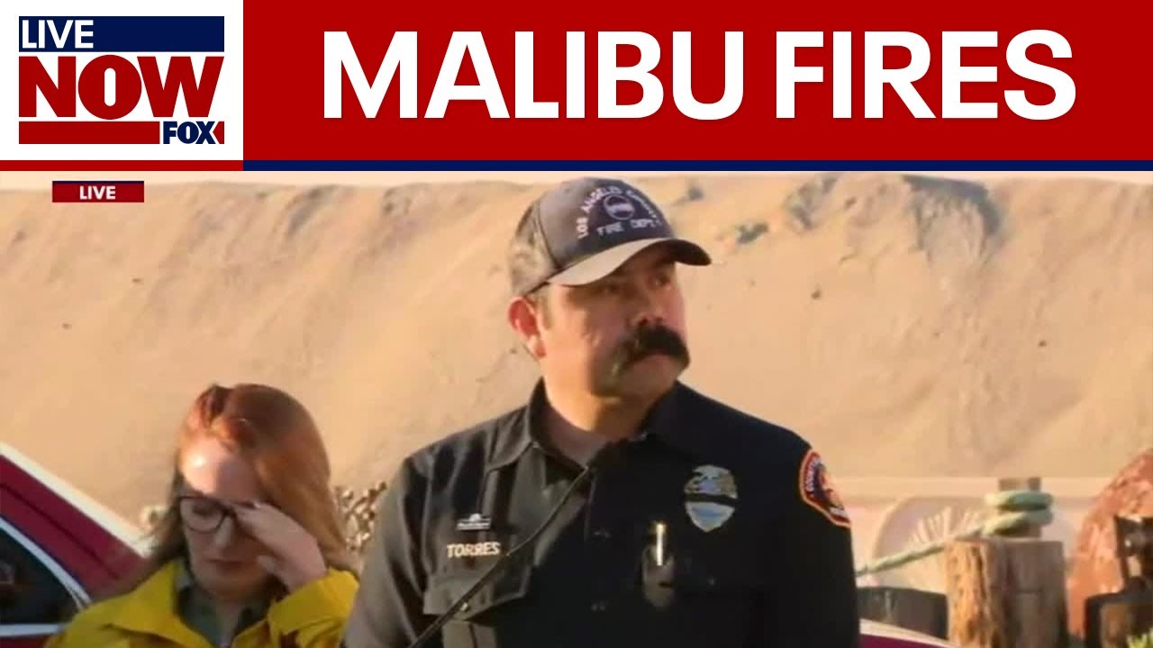 LA Officials give update on Malibu wildfires
