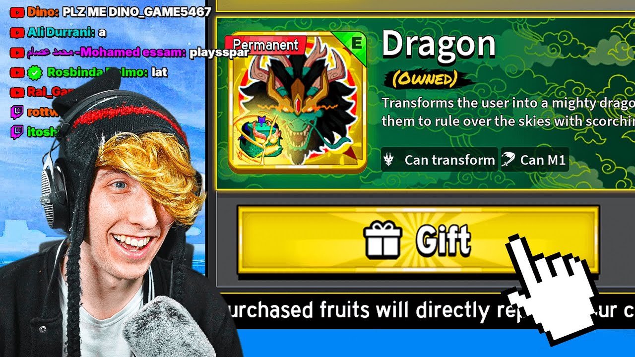 🔴LIVE! DRAGON FRUIT GIVEAWAY!! (BLOX FRUITS DRAGON UPDATE)