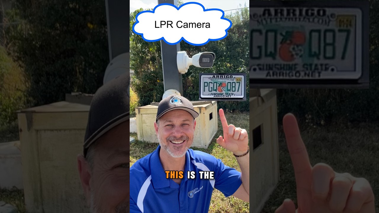 LPR Camera: License Plate Capture + Automatic Number Plate Recognition #securitycamera #shorts