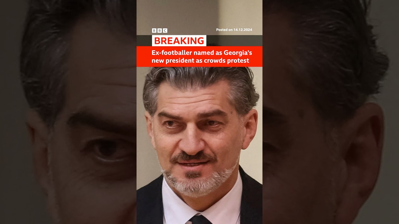 Mikheil Kavelashvili is named president by Georgia’s disputed parliament. #Georgia #BBCNews