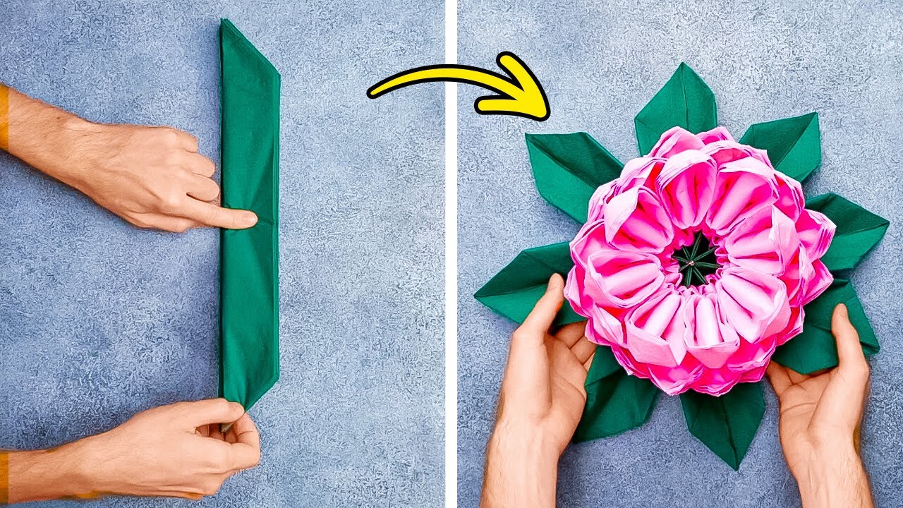 Napkin Folding Ideas for Your Dinner Party