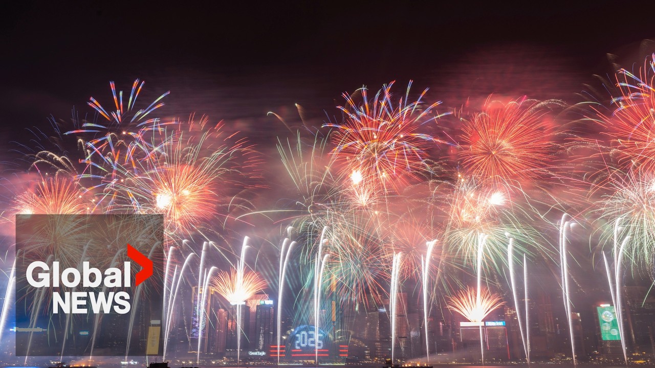 New Year’s 2025: Hong Kong puts on incredible fireworks display over Victoria Harbour