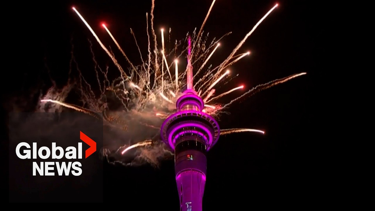 New Year’s 2025: New Zealand ushers in New Year with fireworks display atop Auckland Sky Tower