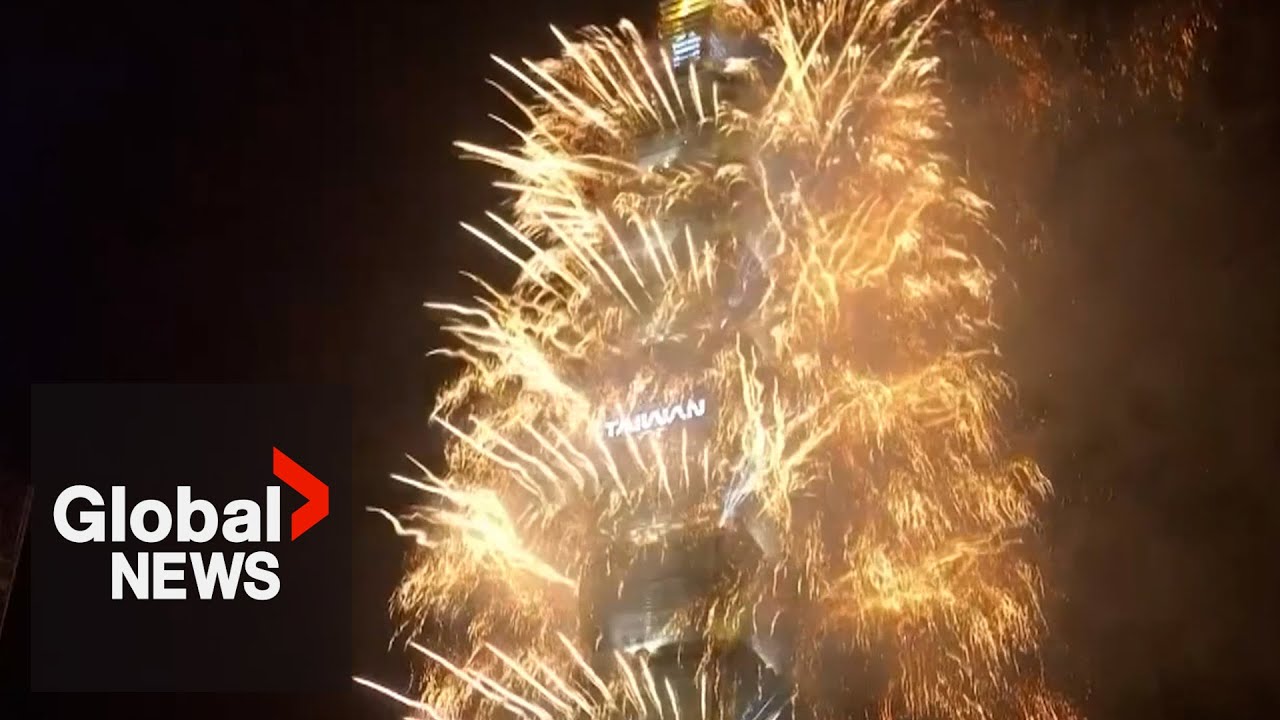 New Year’s 2025: Taiwan displays dazzling fireworks over Taipei 101 Tower