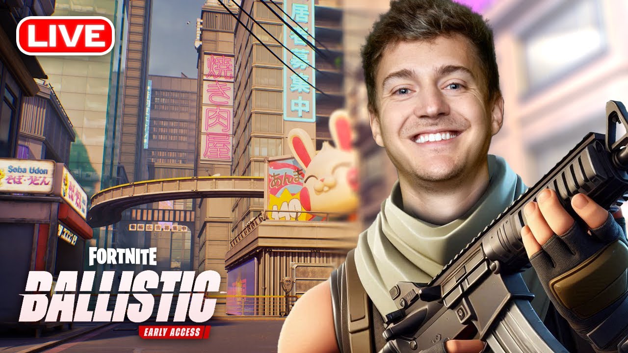 🔴 Ninja Dominates Fortnite First Person Ballistic Mode