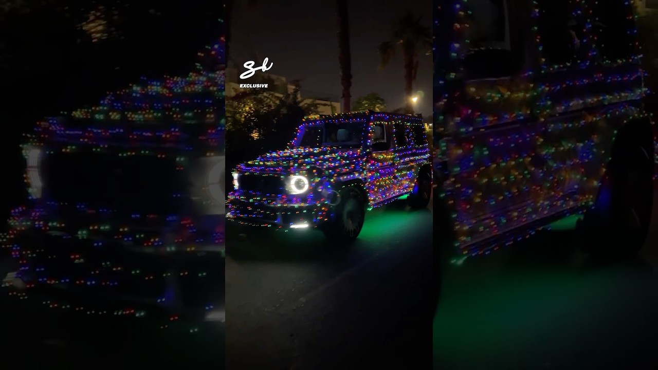 Now it’s finally beginning to feel like Christmas! 🎄 #christmas #gwagon #cars