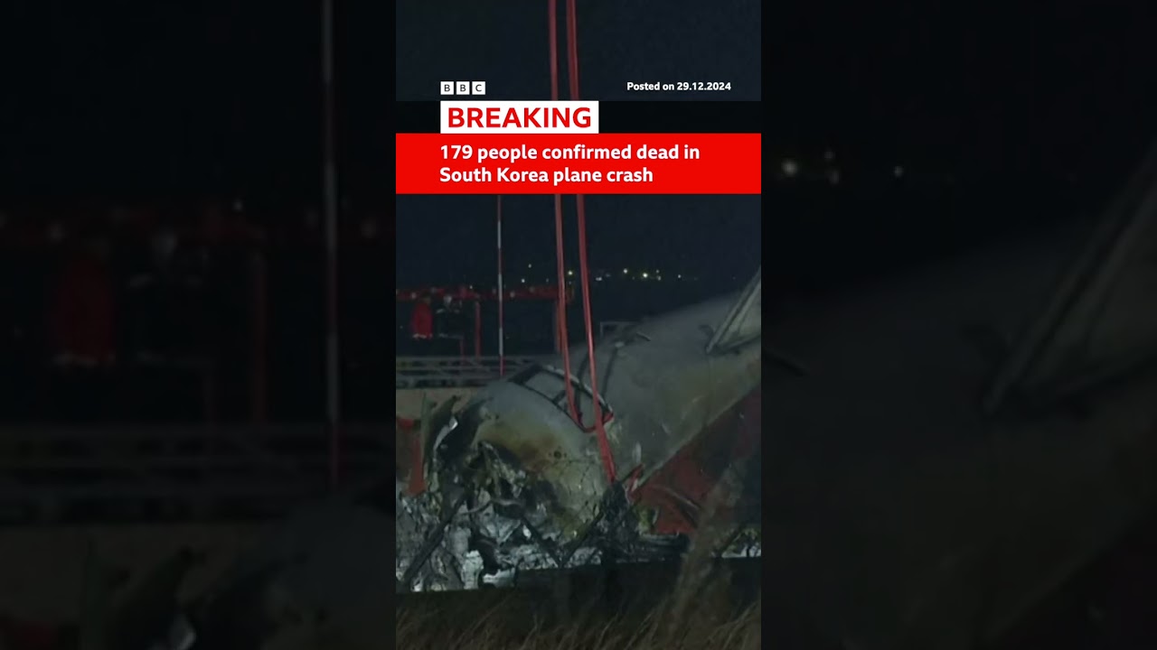 Of 181 people, two flight crew members are the only survivors of the crash. #SouthKorea #BBCNews