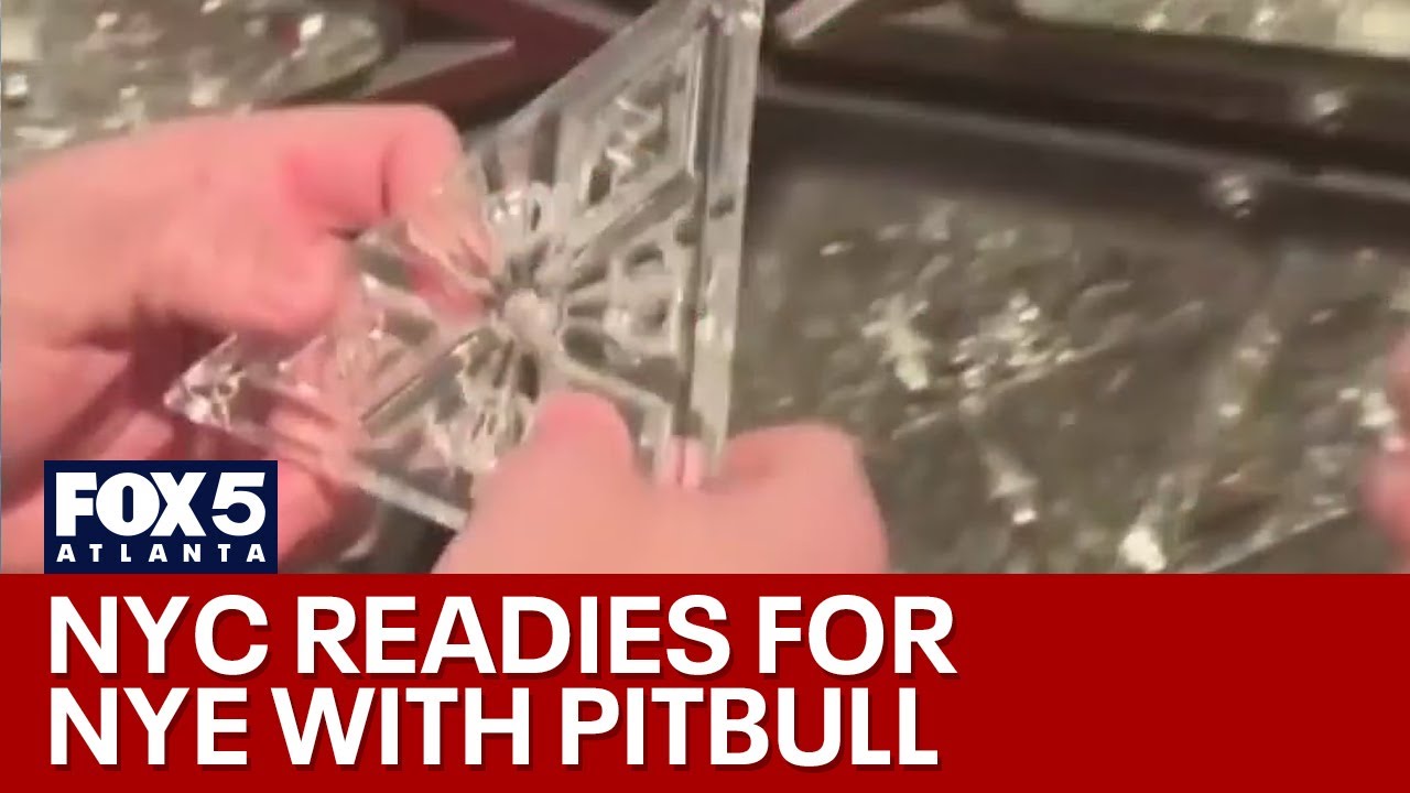 Pitbull helps set up iconic Time Square Ball | FOX 5 News