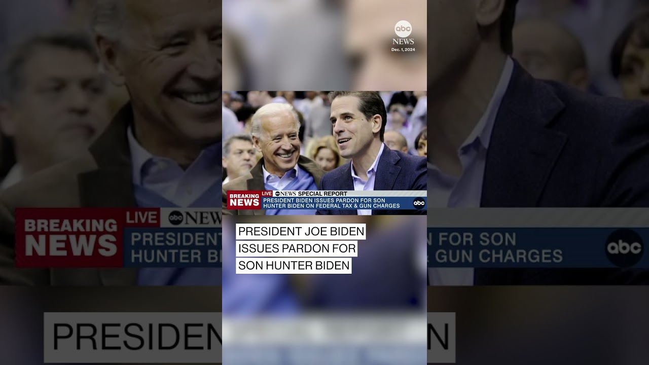 President Biden issues pardon for son Hunter Biden