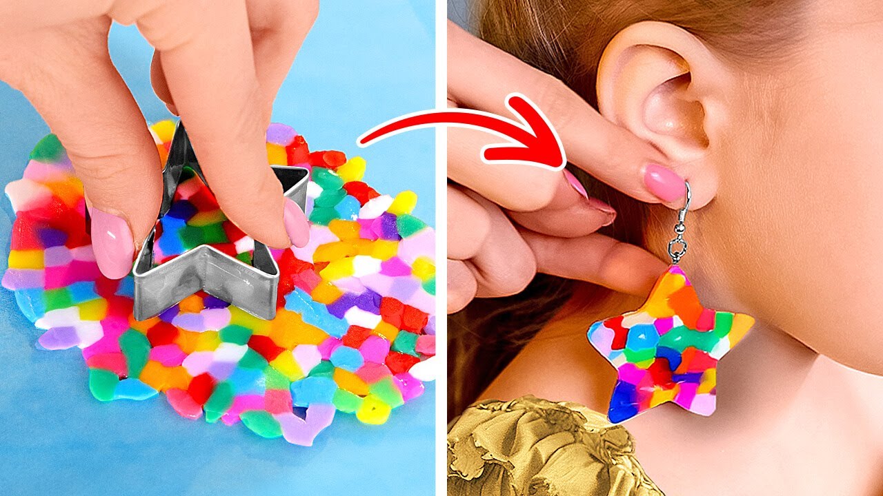RICH VS BROKE PRINCESS 💎❤️‍🩹 DIY RAINBOW CRAFTS FOR SMART PARENTS