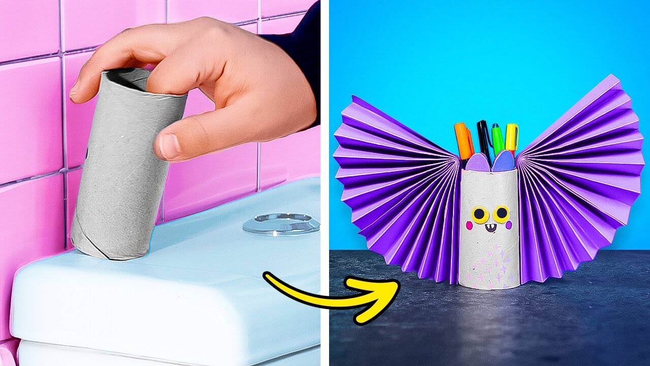SCHOOL SUPPLIES YOU NEED 🎨 CUTE DIY PENCIL HOLDER