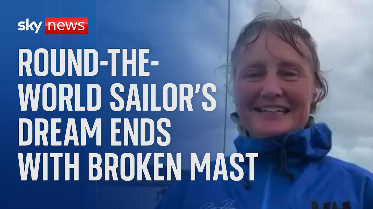 Snapped mast ends sailor’s round-the-world race