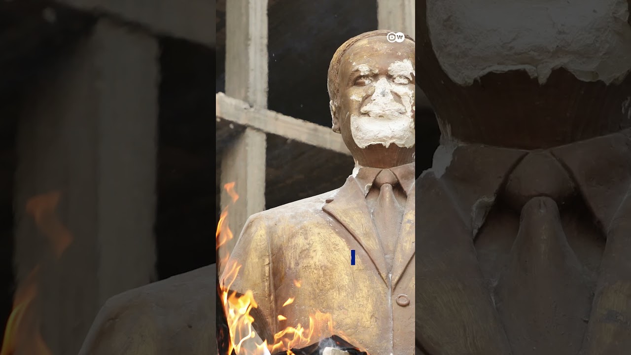 Syrian rebel fighters set fire to tomb of Assad’s father | DW News