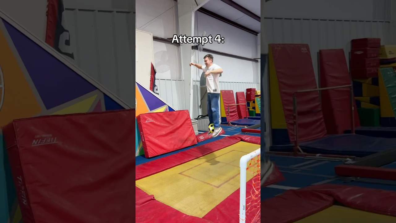 This was way harder than it looks 😳🏀 #gymnastics #gymnast #sports #basketball #olympics #fail #win