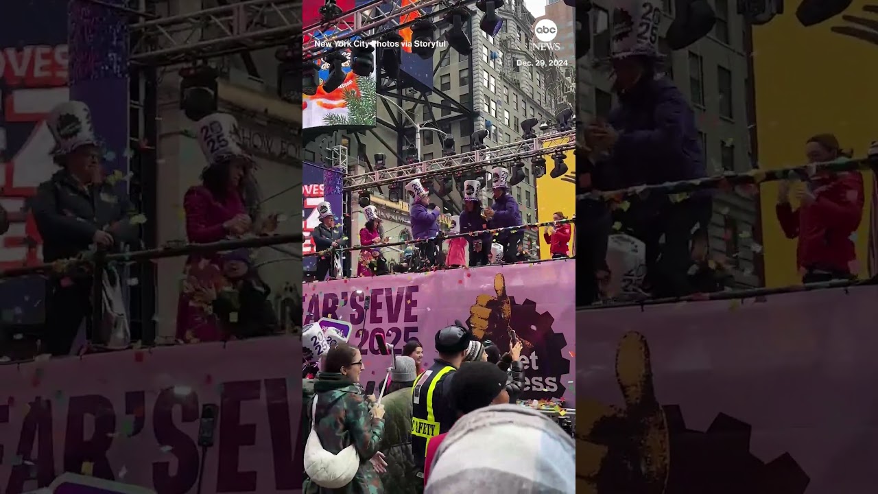 Times Square hosts confetti ‘test run’ ahead of New Year’s Eve