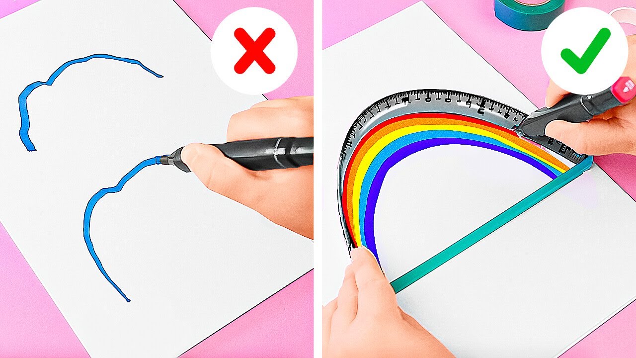 ✨ TOP 10 RAINBOW SCHOOL HACKS FOR A FUN LEARNING EXPERIENCE! 🌈