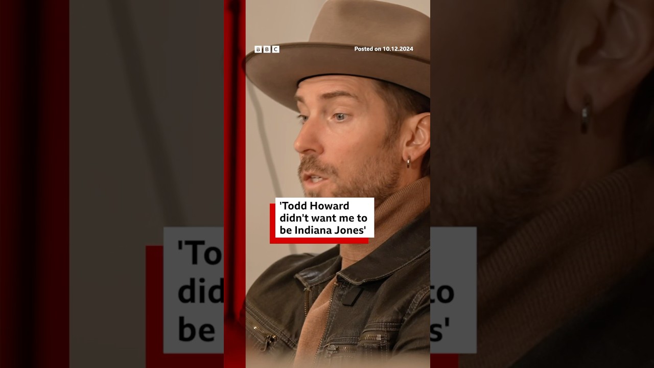 Troy Baker says Todd Howard didn’t want him to be Indiana Jones. #IndianaJones #GreatCircle #BBCNews