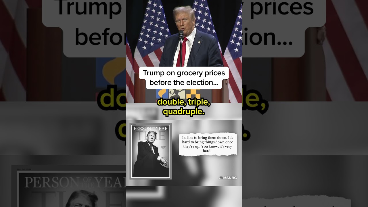 Trump on grocery prices before the election