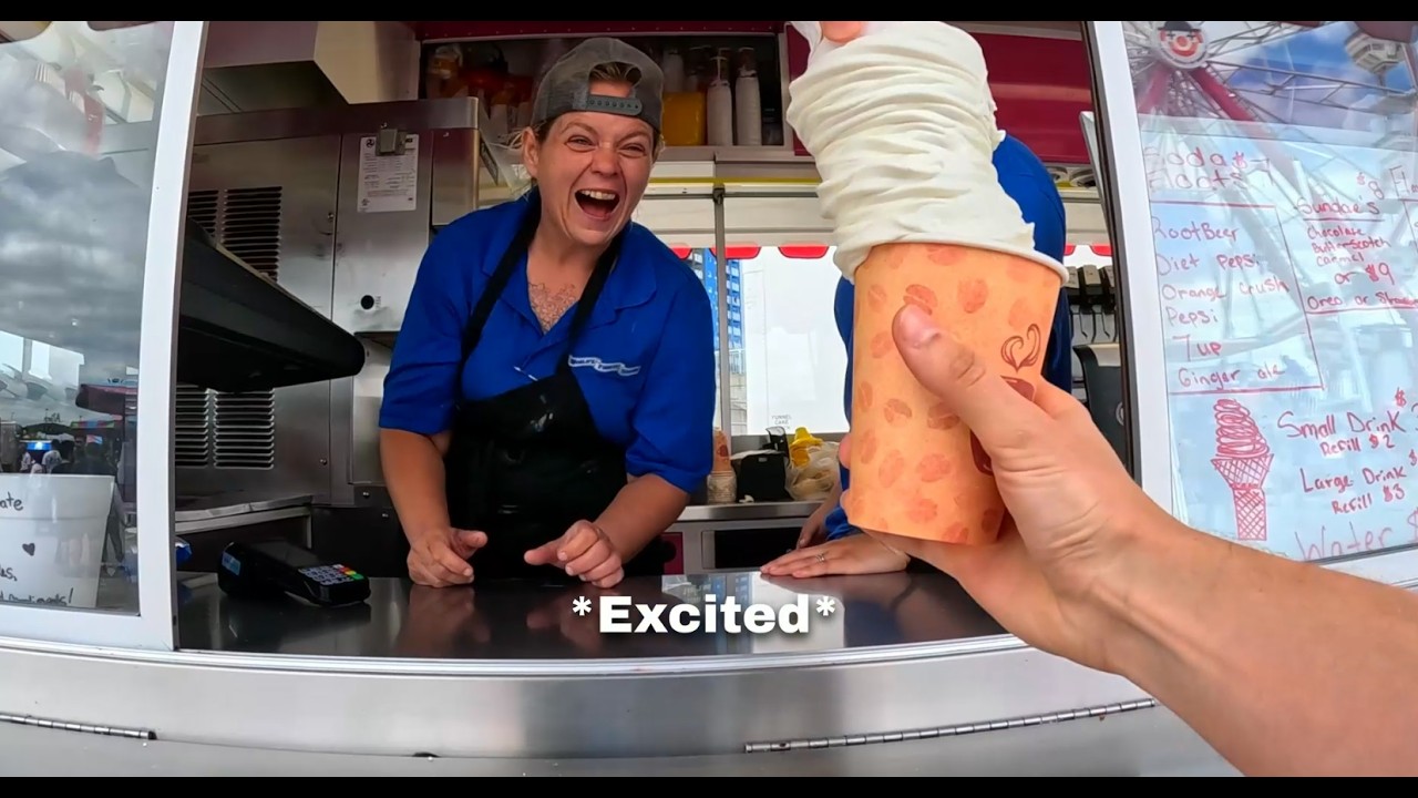 Trying to order 1,000 scoops of ice cream! 🥺❤️