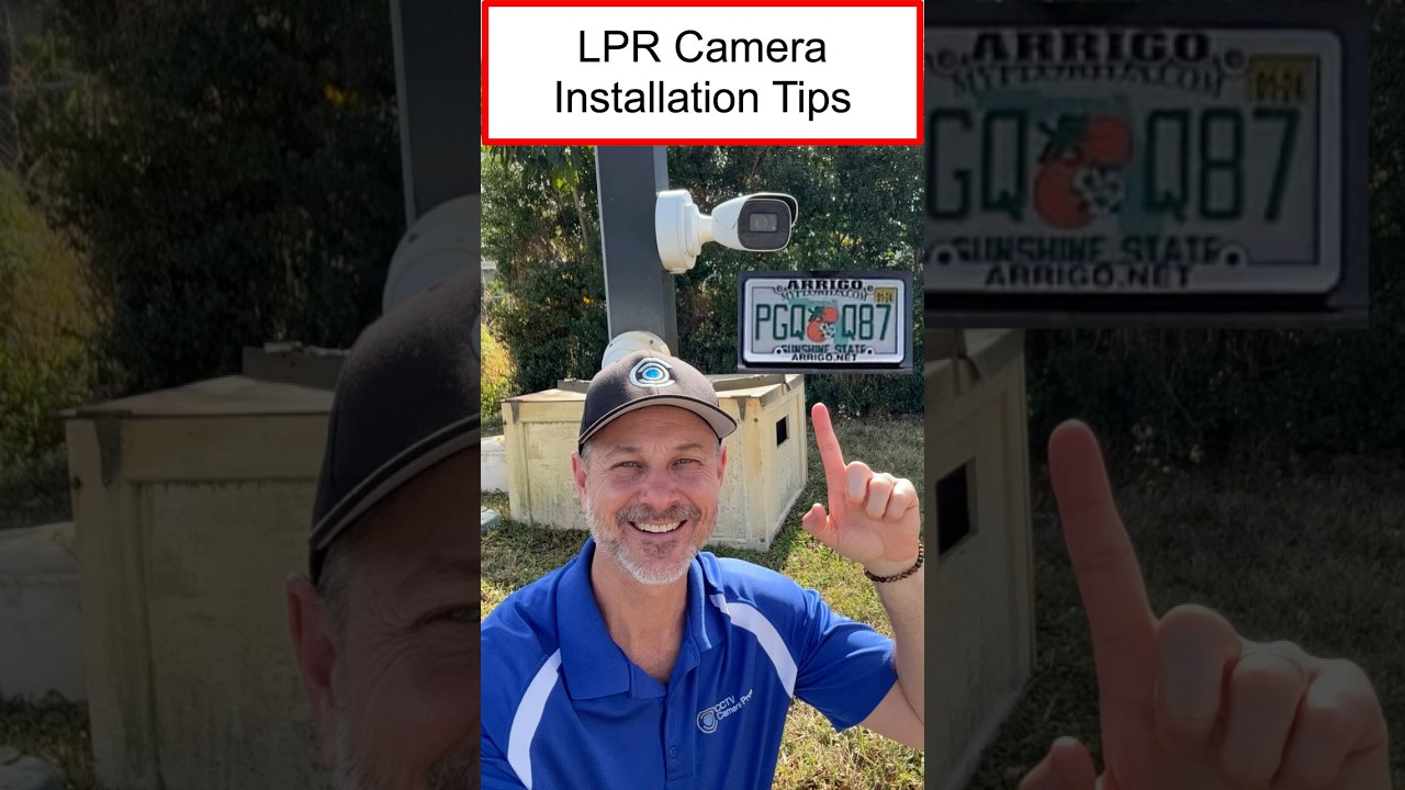 Viewtron License Plate Recognition Camera Installation Tips #securitycamera #shorts